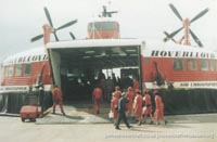 SRN4 Sir Christopher (GH-2008) with Hoverlloyd -   (The <a href='http://www.hovercraft-museum.org/' target='_blank'>Hovercraft Museum Trust</a>).